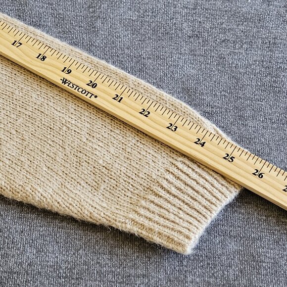 Tommy Hilfiger Sweater Womens XXL Beige LS Sequins Holiday Cottage Granola Girl - Picture 5 of 13